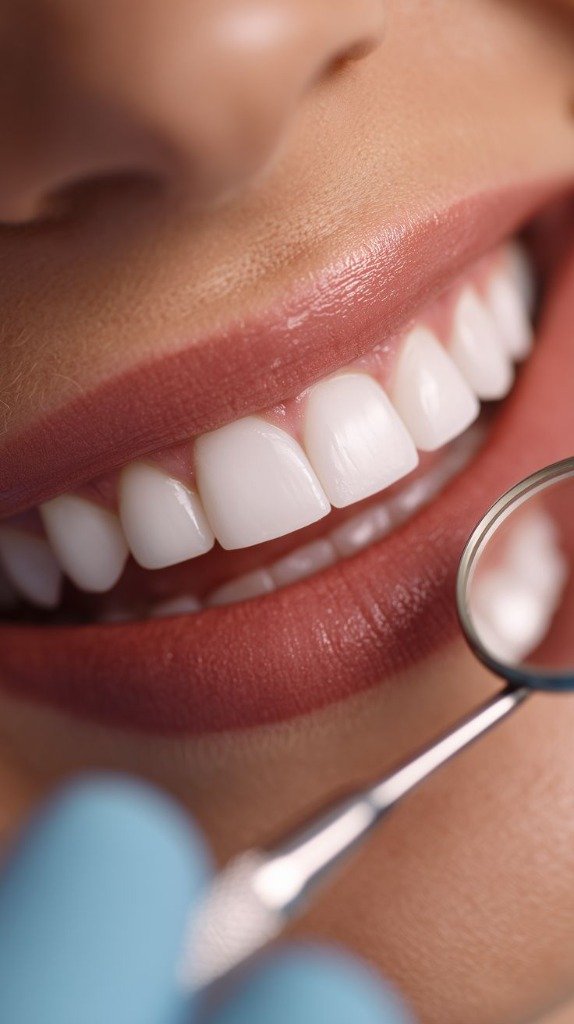 Sorriso natural e saudável de paciente - Clínica A3